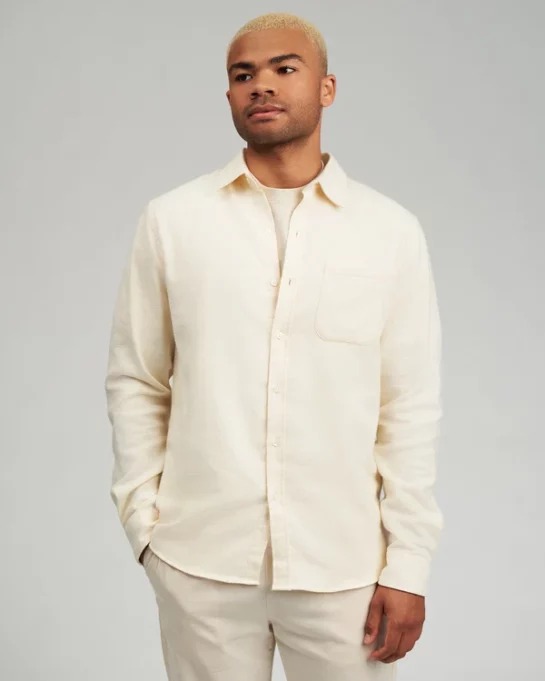 Chemise Flanelle Ivory White
