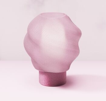 Lampe impression 3d candy (rose)
