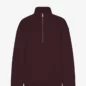 Quarter Zip Oxblood Red