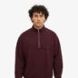 Quarter Zip Oxblood Red