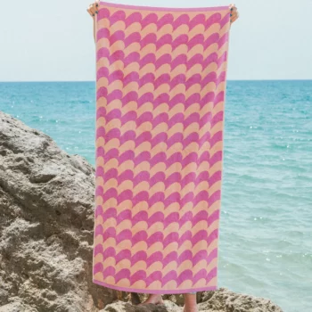 Serviette de bain brisa rose