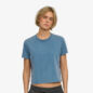 Crop Shirt Boxy Faded Indigo