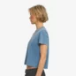 Crop Shirt Boxy Faded Indigo