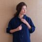 Chemise Comow Denim brandée au dos