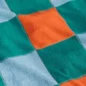 Serviette de Plage Damier Vert Orange Ciel