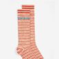 Chaussettes à Rayures Crème et Rouge